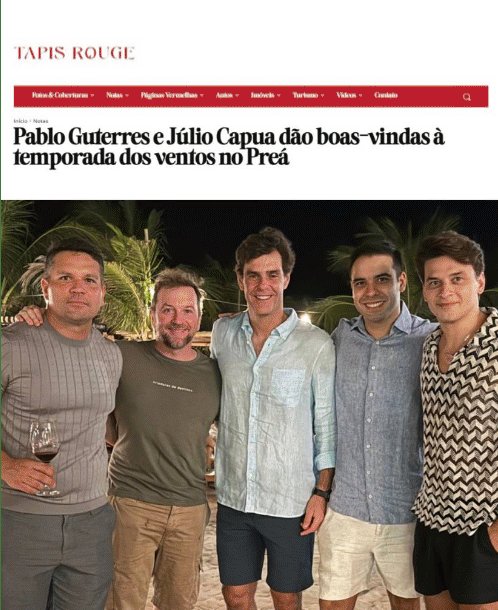 Matéria do Tapis Rouge sobre a temporada dos ventos no Preá