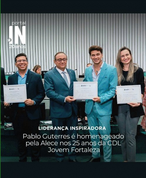 Homenagem da Alece aos 25 anos da CDL Jovem Fortaleza